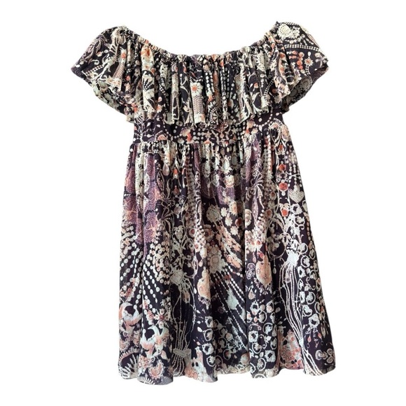 Jean Paul Gaultier Soleil Off The Shoulder Mini Dress Lined size M BabyDoll - Picture 3 of 8